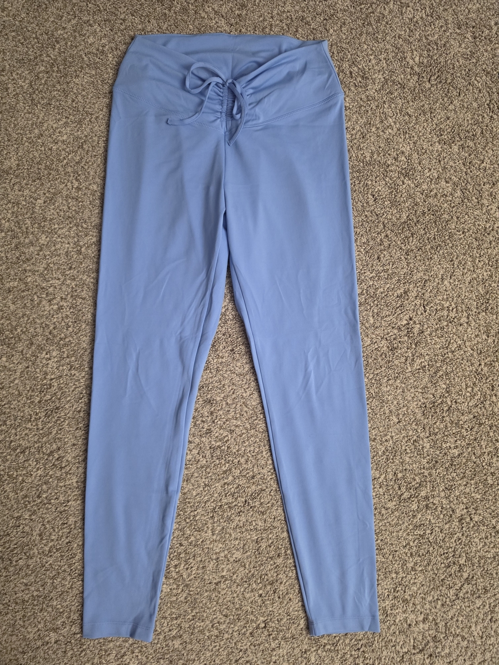 PINK Sky Blue Chinched Waist Leggings